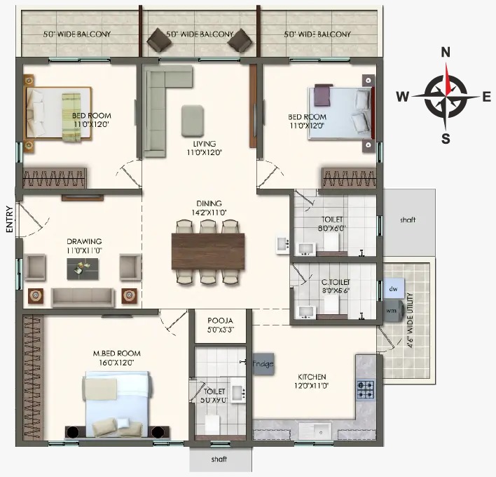 Tower A&B Unit Plan